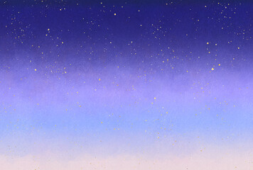 Fototapeta premium 背景素材_夜空_ラメ_紫