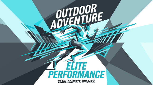 Dynamic Athlete In Motion Capturing Speed And Elite Performance