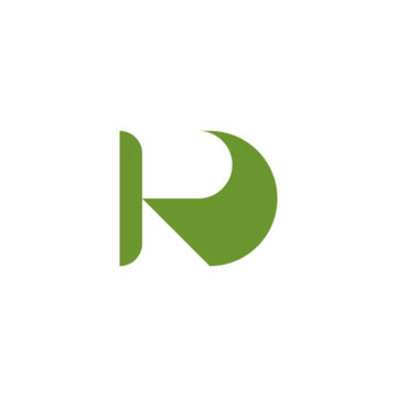 letter RD monogram unique logo vector