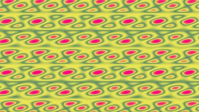 animate colorful pattern with pink and green shapes