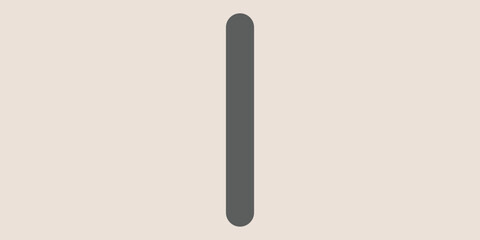 Vertical rounded gray pill bar icon. © Ahmad