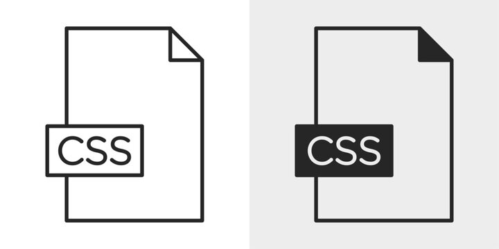 CSS File Icon represents Cascading Style Sheets used for website styling and web development.