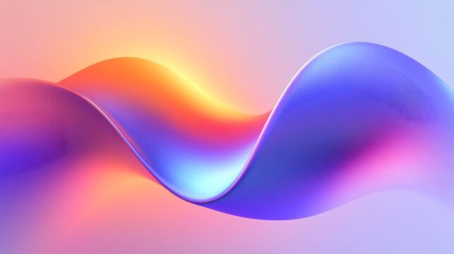 Abstract background with smooth liquid wave shapes in vibrant gradient colors.