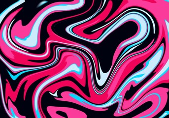 Obraz premium Cyber Pink Liquid Abstract Background 