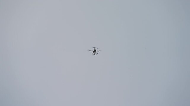 delivery drones flying in the sky