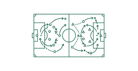 Soccer Tactics Board Infographic © Dongane
