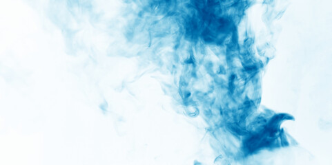 Fototapeta premium Light blur background with cyan, blue fog floating in the air.