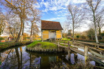 Fototapeta premium The Bargfred in Bad Zwischenahn and the surrounding landscape. 