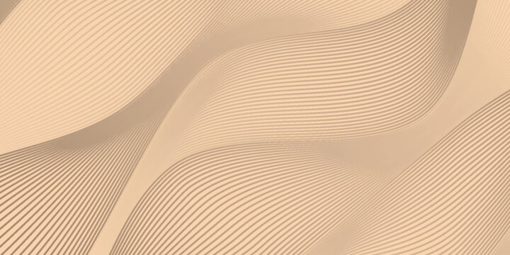 Luxurious abstract background with elegant wavy lines decoration. Premium design with glowing seamless flowing lines elements. Vector illustration