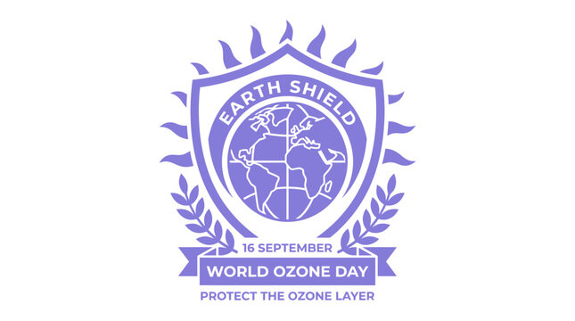 Earth Shield logo for World Ozone Day.