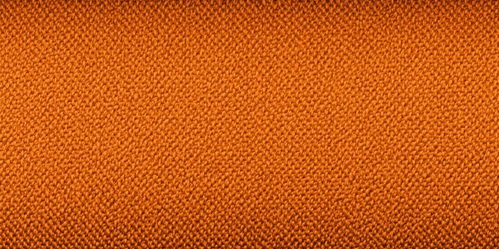 Orange fabric displaying woven texture on horizontal panel