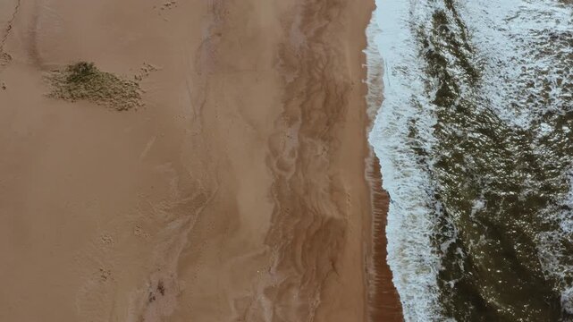 Drone Footage of Playa Garzon Beach Seascape near Laguna Jos&eacute; Ignacio Sanctuary