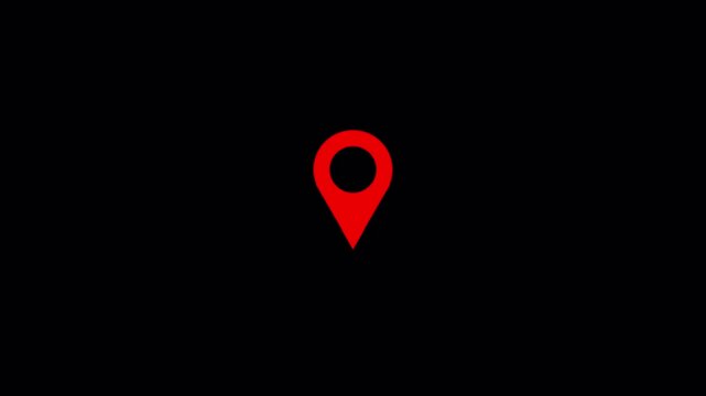 location icon animation with alpha channel on transparent background location animation  location animation 