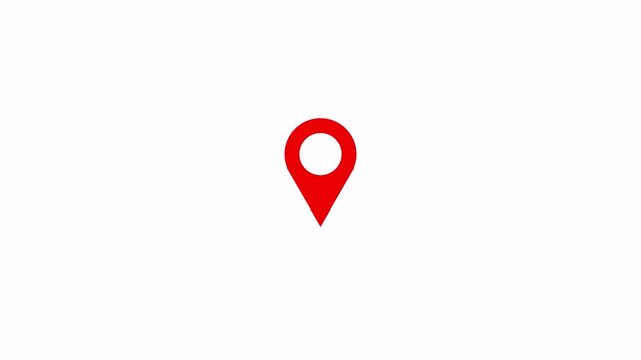location icon animation with alpha channel on transparent background location animation  location animation 
