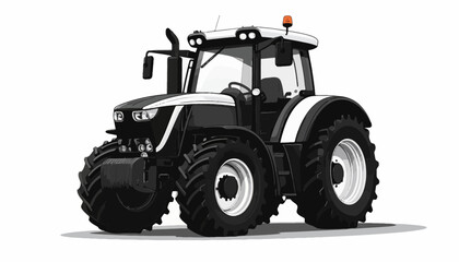 Fototapeta premium Modern Tractor Vehicle Farm Equipment.