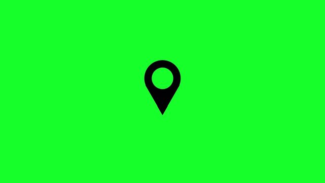 location icon animation with alpha channel on transparent background location animation  location animation 