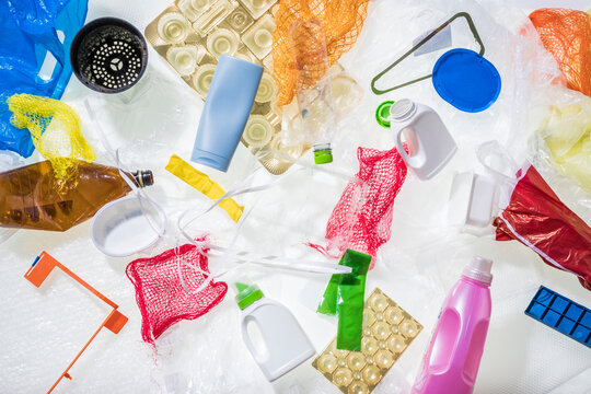 Different plastic waste