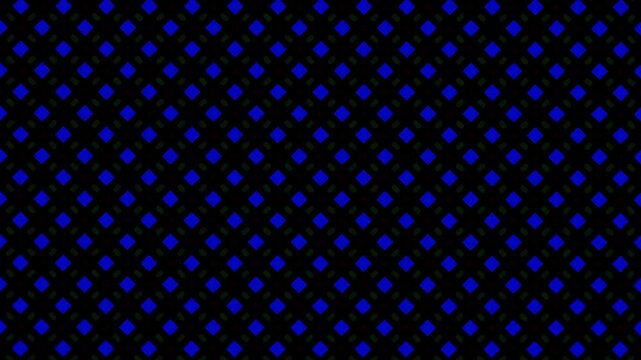 Microscopic view of illuminated OLED display pixels showing blue screen