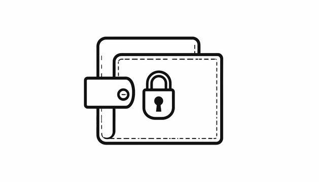 Secure Wallet with Lock and Strap.