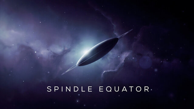 Spaceship flying through outer space with stars and clouds  science fiction scene with a sleek silver spacecraft soaring through the galaxy