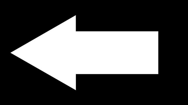  Arrow icon animated traffic directional. Left arrow for road direction. Flashing direction indicators red arrow 