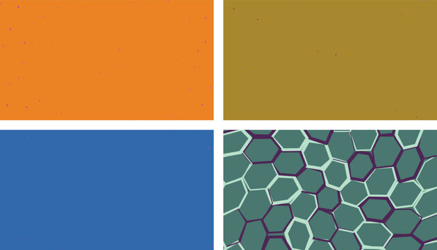 Set of minimalist abstract backgrounds with solid color fills and subtle textured grain effects for modern digital branding and professional layouts