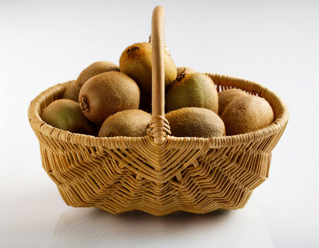 kiwi, fruit, aliment, corbeille, osier, jardin, rouge, frais, sain, isol&eacute;, blanc, prune, juteuse, gros plan, v&eacute;g&eacute;tarien, brut, organique, vert, naturel, nature