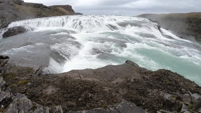    Gullfoss waterfall in Iceland 