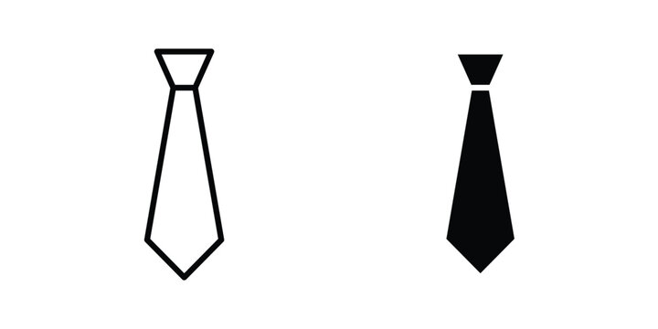 Tie icon flat pictograms series