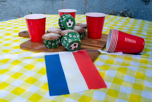 Morocco Football Party with Cakes, Bunting and Match Day Celebrations