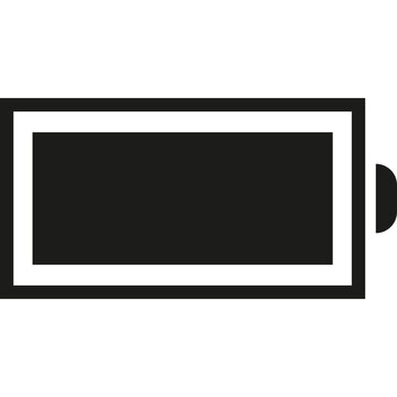 Battery icon power level and charge indicator