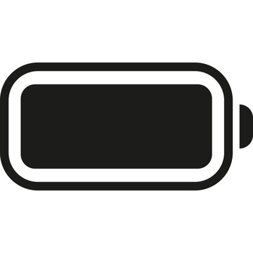Battery icon power level and charge indicator