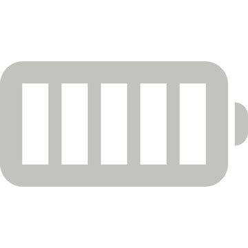 Battery icon power level and charge indicator