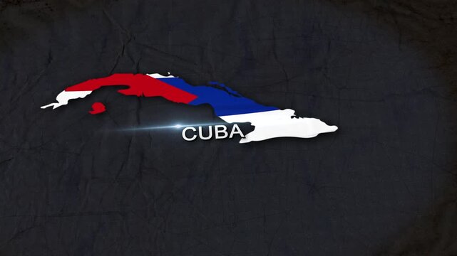 Cuba Map Animation 4K