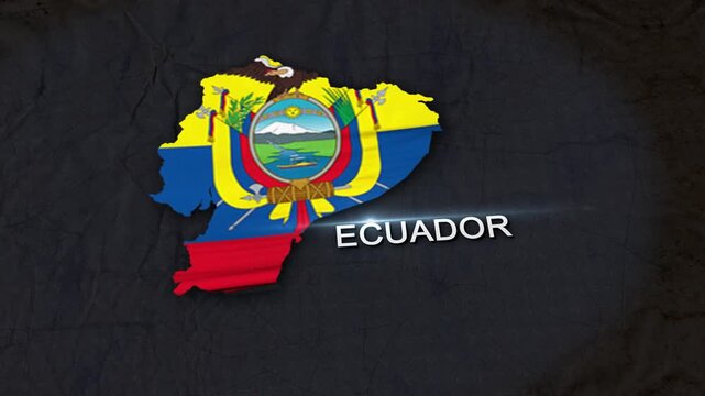 Ecuador Map Animation 4K