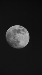 Fototapeta premium full moon over black
