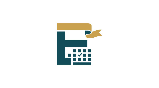 Letter F Alphabet Logo Design.