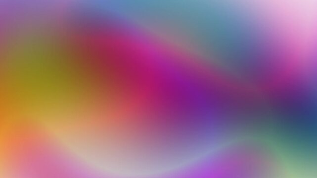 Vibrant multicolored gradient motion loop blending bright orange, olive green, and deep magenta. A bold unique glowing backdrop suitable for artistic presentation graphics and creative media screens