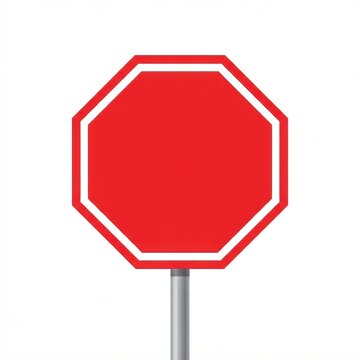 Traffic warning sign shows a clear red and white design indicating caution for road users. It serves as a universal symbol for safety.