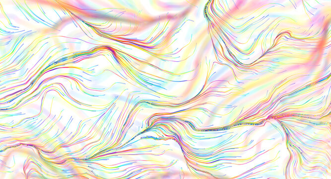 Vibrant abstract background with colorful flowing lines and curves creating a sense of movement.