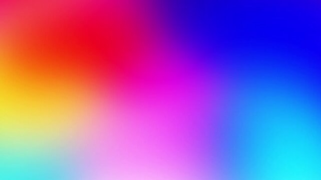 Bright multicolored rainbow gradient motion loop mixing cyan, lime yellow, and vivid magenta. A rich luxury wallpaper perfect for premium corporate presentations and creative website header media