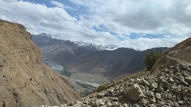 High-Altitude Desert Hills of Spiti Valley
