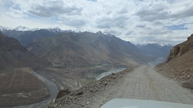 Barren Himalayan Hills Under Open Skies