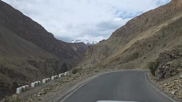High Mountain Desert Scenery in Himachal Pradesh