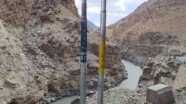 Remote Himalayan Road Through Mountain Terrain