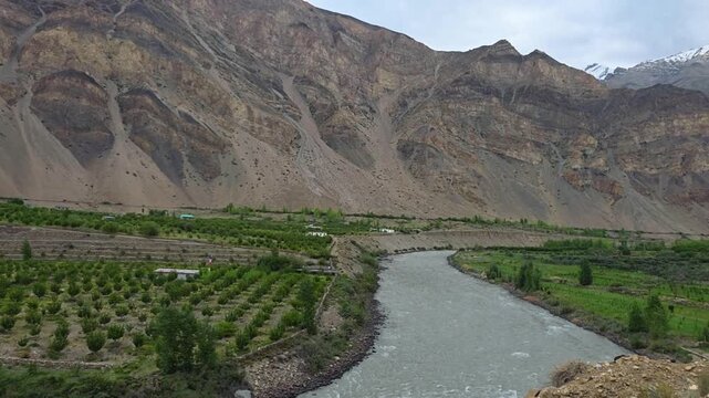 Scenic Drive Across Rocky and Green Himalayan Hills
