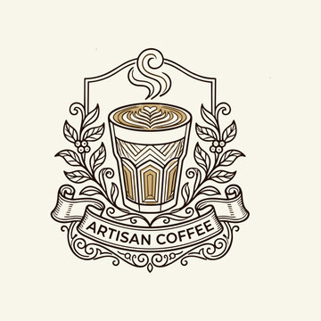 elegant vector caffee logos