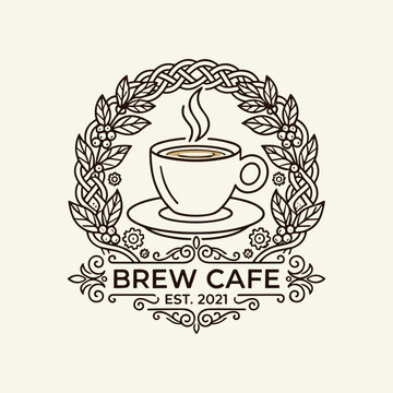 elegant vector caffee logos
