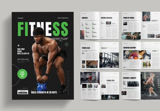 Fitness Magazine Template