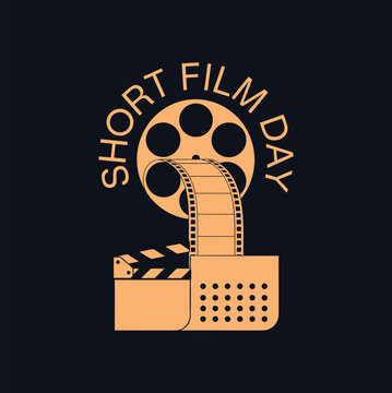 National Short Film Day Vector Illustration